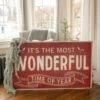 "It's The Most Wonderful Time Of The Year" Metal Sign, 48" (Pick Up Only) -Christmas Decoration E193124 1 tn02 p8