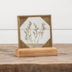 Pressed Flower Tabletop Frame With Stand