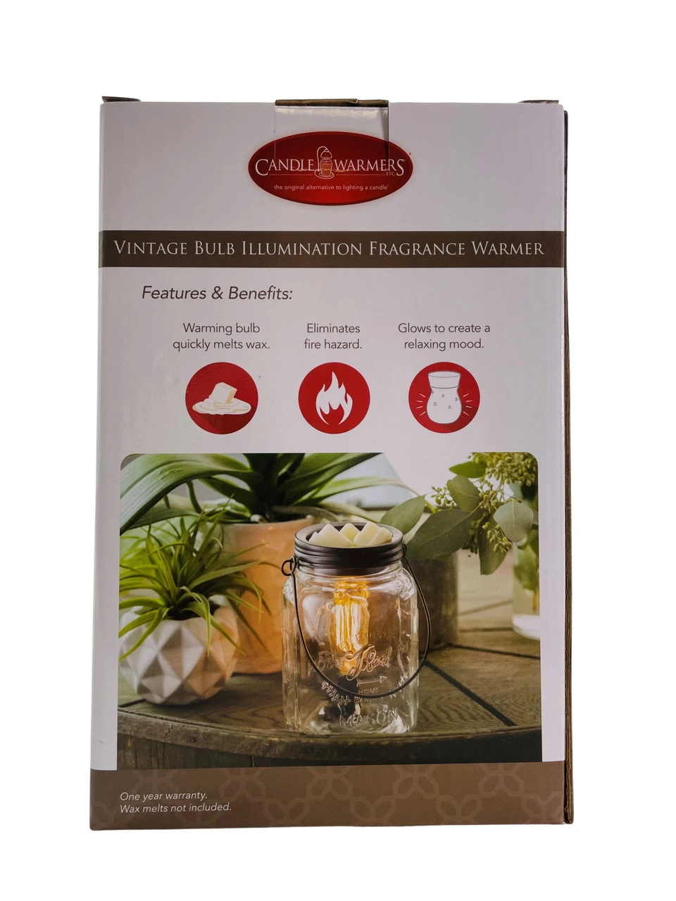 Candle Warmers Glass Mason Jar Vintage Bulb Illumination Fragrance Warmer 7 Candle Warmers Glass Mason Jar Vintage Bulb Illumination Fragrance Warmer - Image 5