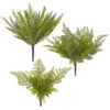 Fern Bush, 15", 3 Style Options -Christmas Decoration F3702153 1