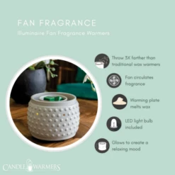 Beaded Slate Illuminaire Fan Fragrance Wax Melt Warmer By Candle Warmers Etc 9 Beaded Slate Illuminaire Fan Fragrance Wax Melt Warmer By Candle Warmers Etc -Christmas Decoration FFBSL Illuminaire Secondary Image 63211.1686324880.1280.1280 536x536 1