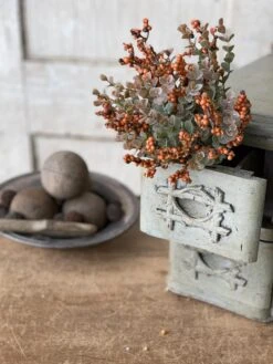 Crispin Berry Bush, Pumpkin, 11" -Christmas Decoration FG6000