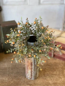 Foggy Morn Candle Ring, Mustard, 3"