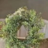Basil Boxwood Candle Ring, 12" -Christmas Decoration FG9376 W