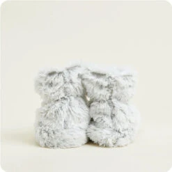 Warmies Plush Microwavable Lavender Scented Slippers Gray -Christmas Decoration FWSLIMG 4 01550.1693587528