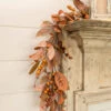 5' Fall Leaves & Berries Garland -Christmas Decoration G201597 6 40848