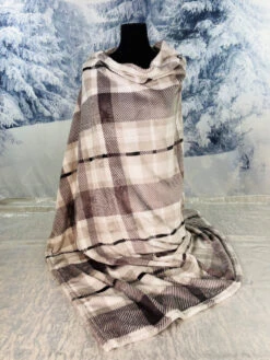 Calvin Grey Plaid Throw 9 Calvin Grey Plaid Throw -Christmas Decoration Grey Plaid 3 77499.1665434631