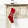 Red Christmas Stocking With White Stripes -Christmas Decoration HE205559 14571