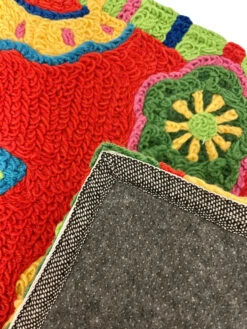 Jellybean Rug Boho Floral -Christmas Decoration JBAHY008 4 on White 28295.1648236614