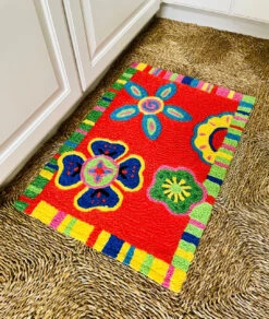 Jellybean Rug Boho Floral -Christmas Decoration JBAHY008 Lifestyle Main 88799.1648236616
