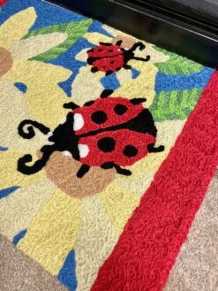 Jellybean Rug Ladybugs And Yellow Sunflowers -Christmas Decoration JBAT028 Lifestyle 3 81970.1654611926