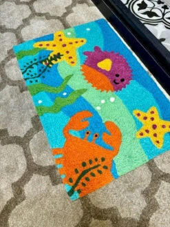 Jellybean Rug Puffer And Crab Doormat -Christmas Decoration JBDM016 5 71661.1696858513