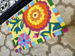 Jellybean Rug Summertime Flowers Doormat -Christmas Decoration JBJC005 5 42522.1696858808