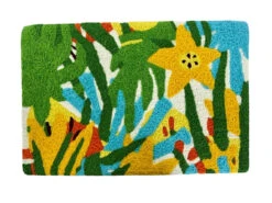 Jellybean Rug Palm And Flower Thatch Doormat