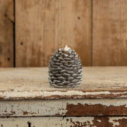 Pinecone Moving Flame Candle, 2 Size Options -Christmas Decoration NY213023 68414