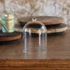 Small Glass Dome Cloche With Glass Knob By Porch View Home -Christmas Decoration PHDEAC220367 2