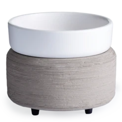 Grey Texture 2-In-1 Classic Fragrance Wax Melt Warmer By Candle Warmers Etc 7 Grey Texture 2-In-1 Classic Fragrance Wax Melt Warmer By Candle Warmers Etc -Christmas Decoration PRODUCTIMAGE3724MAR