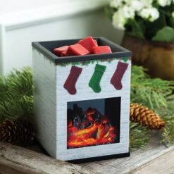 Holiday Fireplace Illumination Fragrance Wax Melt Warmer By Candle Warmers Etc -Christmas Decoration PRODUCTIMAGE4015MAR