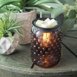 Smokey Hobnail Vintage Bulb Illumination Fragrance Wax Melt Warmer By Candle Warmers Etc