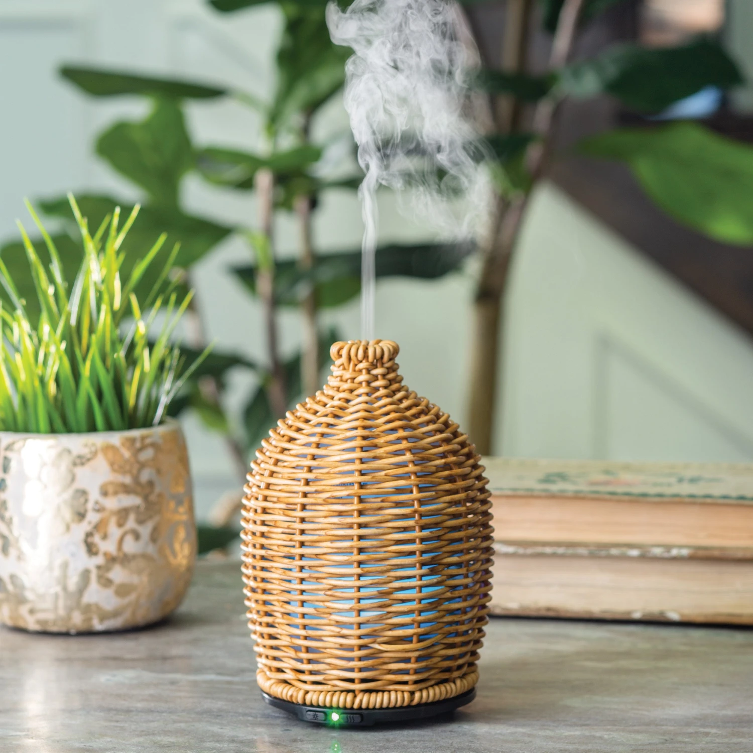 Wicker Vase Ultrasonic Essential Oil Diffuser By Airome' 4 Wicker Vase Ultrasonic Essential Oil Diffuser By Airome' - Image 2