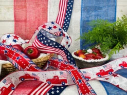 Ribbon Poly Burlap Mesh Royal Blue 10" X 10yd -Christmas Decoration Patriotic Ribbon Lifestyle 67494.1612991308