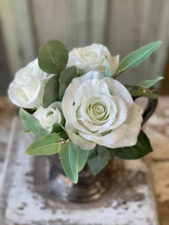 Coming Up Roses Bundle, Real-Touch Blooms, Ireland White, 11"