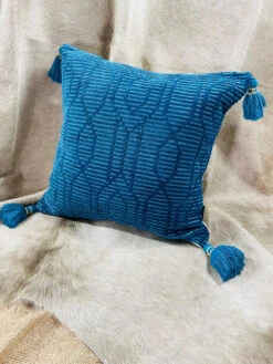 MasterWeave Toss Pillow Woven Geometric Teal Blue Chenille 19" Square 11 MasterWeave Toss Pillow Woven Geometric Teal Blue Chenille 19" Square -Christmas Decoration RO21MS96MW Lifestyle 1 91281.1677687895