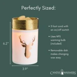 Golden Stag Illumination Fragrance Wax Melt Warmer By Candle Warmers Etc -Christmas Decoration RWGST size 57920.1641844581.1280.1280 536x536 1