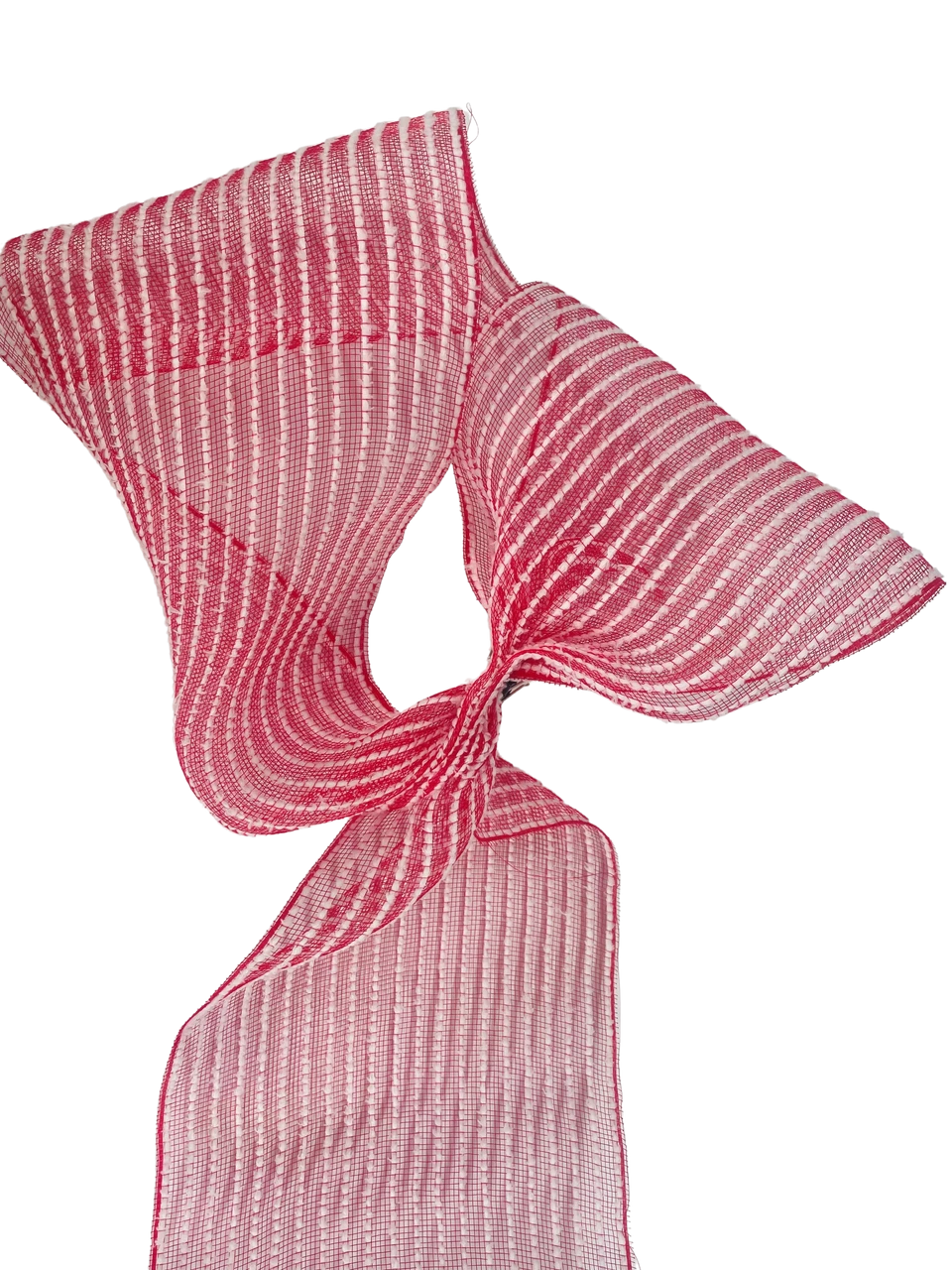 Ribbon Snowdrift Mesh 10.5" X 10Yd Red White 5 Ribbon Snowdrift Mesh 10.5" X 10Yd Red White - Image 3