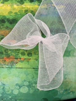 Ribbon Tinsel Mesh 10.5" X 10Yd White -Christmas Decoration RY850024 3 88983.1647373348