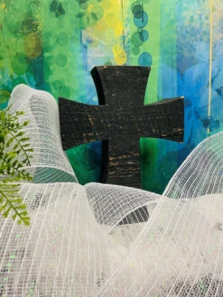 Ribbon Tinsel Mesh 10.5" X 10Yd White -Christmas Decoration RY850024 5 09394.1647373353