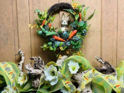 Ribbon Gingham Bunny 2.5" X 10YD Yellow -Christmas Decoration Rabbit Ribbon Lifestyle 3 27321.1644504419