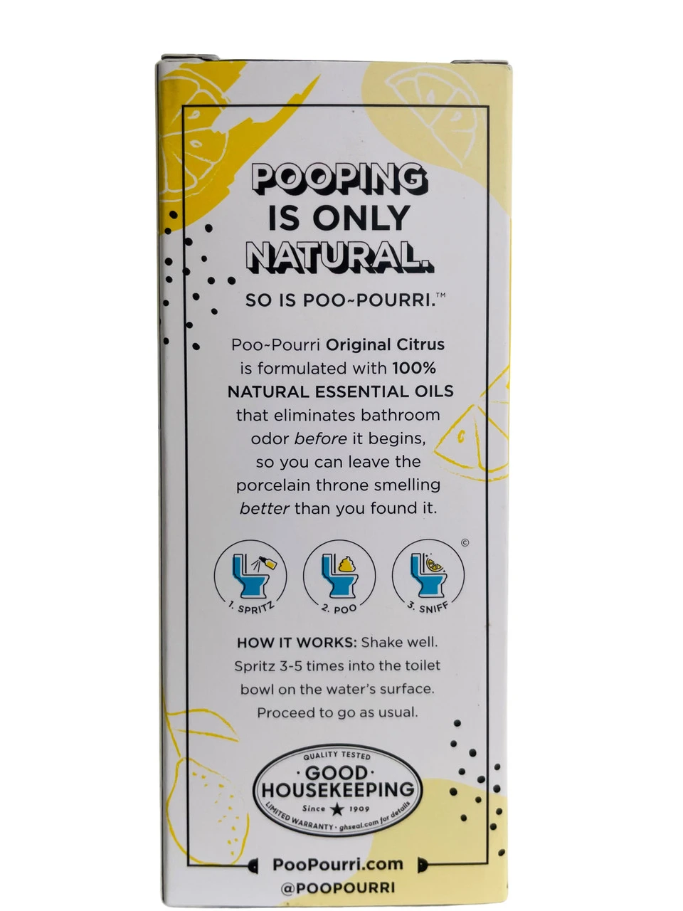 Poo-Pourri Before You Go Toilet Spray Original Citrus 2oz Bottle 6 Poo-Pourri Before You Go Toilet Spray Original Citrus 2oz Bottle - Image 4