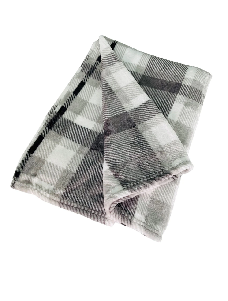 Calvin Grey Plaid Throw 3 Calvin Grey Plaid Throw