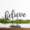 "Believe" Metal Table Top Sign -Christmas Decoration Untitled 23951125 e10a 4c39 8b99 569ec6ee7685