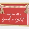 "And To All A Good Night" Christmas Beaded Boho Tassel Sign -Christmas Decoration Untitled 5b01abf8 11f7 4436 bf01 dd631a289814