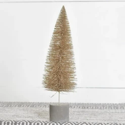 Bottle Brush Tree, Champagne, 15.75"