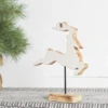 White Enamel & Wood Tabletop Deer On Stand -Christmas Decoration Untitled a0c9df12 01db 48cf af78 88e26f801798