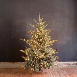7.5' Blue Spruce LED Christmas Holiday Tree By Park Hill Collection (Pick Up Only)