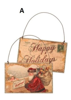 Vintage-Inspired Santa Postcard Double-Sided Christmas Ornament, 3 Style Options 9 Vintage-Inspired Santa Postcard Double-Sided Christmas Ornament, 3 Style Options -Christmas Decoration a f63e688b c4cc 4dfd 9b88 6433f0e62b22