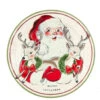 Stoneware Santa With Reindeer Serving Platter By Mud Pie -Christmas Decoration aaaaaaaaaaaaaaaa