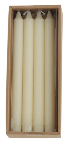 Unscented Taper Candles, 10", 2 Quantity Options -Christmas Decoration b
