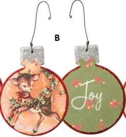 Retro-Inspired Deer Fawn Double Sided Christmas Ornament, 3 Style Options 8 Retro-Inspired Deer Fawn Double Sided Christmas Ornament, 3 Style Options -Christmas Decoration b f0fcb92c e259 466c 9574 623dd846bbfc