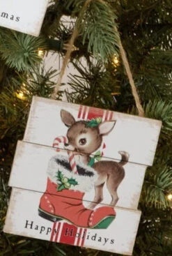 Vintage Look Reindeer Ornament