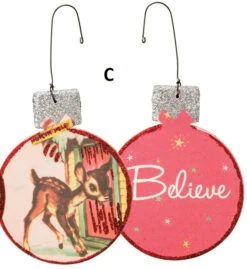 Retro-Inspired Deer Fawn Double Sided Christmas Ornament, 3 Style Options 9 Retro-Inspired Deer Fawn Double Sided Christmas Ornament, 3 Style Options -Christmas Decoration c bf4d5492 d737 41e4 ac78 257138bcf8a5