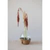 Recycled Glass Vase With Teakwood Base -Christmas Decoration df5394 1
