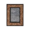 Bamboo Photo Frame With Herringbone Pattern, Natural & Black -Christmas Decoration df5814