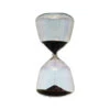 Decorative Glass Hourglass With Black Sand, Iridescent Finish 1 Decorative Glass Hourglass With Black Sand, Iridescent Finish -Christmas Decoration df6473