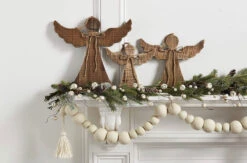 Wood Angel Table Top Ornament, 3 Size Options By Mud Pie