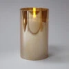 Radiance LED Poured Candle, Champagne, 3.5" Dia X 6” T